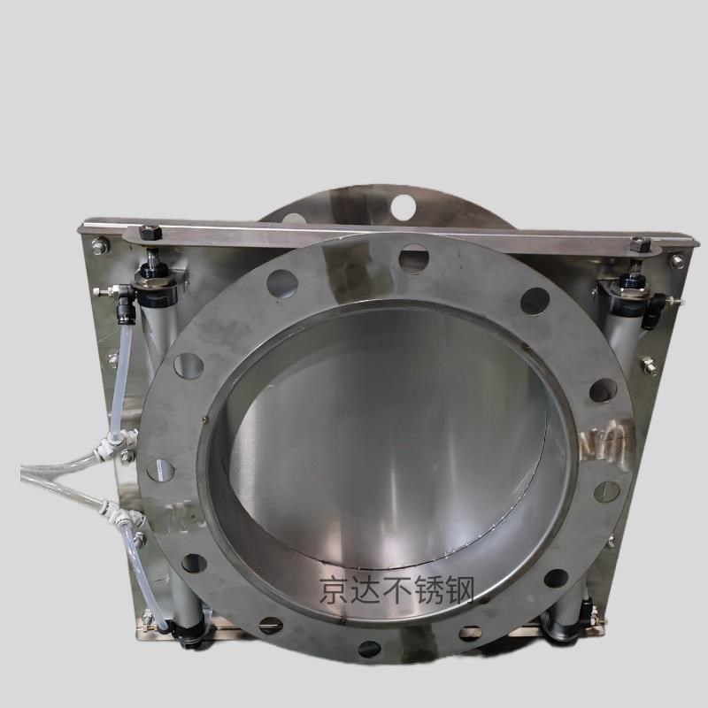 管道吸尘气动闸阀圆形方形不锈钢插板阀气动插板阀手动插板阀