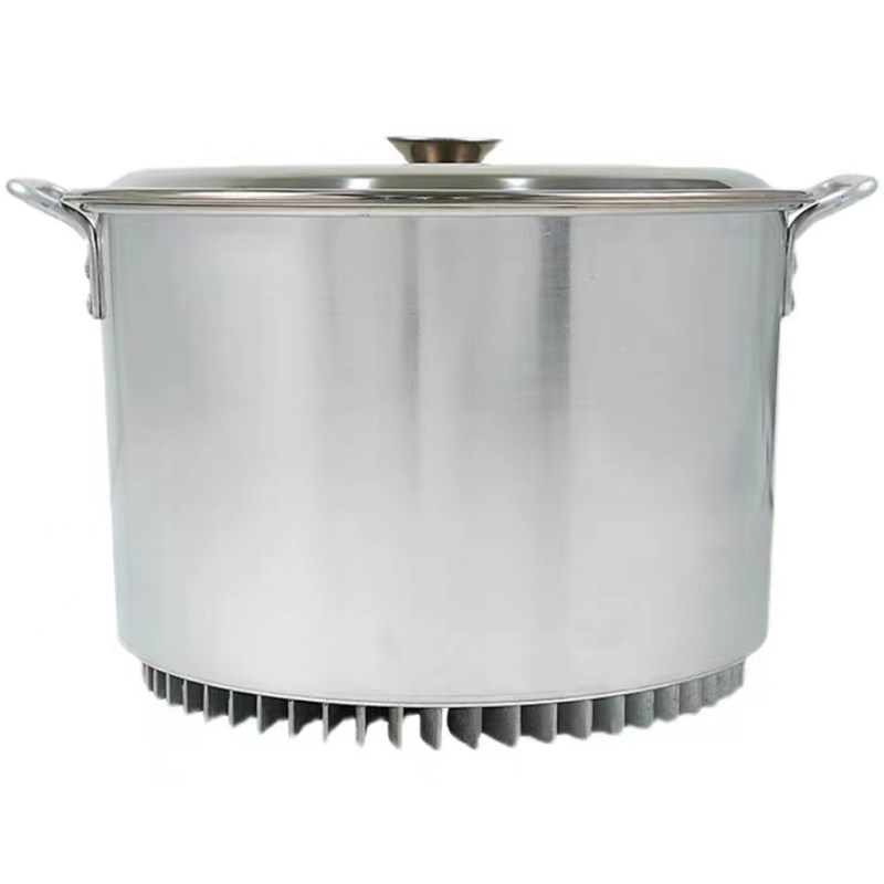 燃气节能高锅加厚大容量铝锅卤桶牛肉汤锅翅片铝桶商用熬粥高汤桶