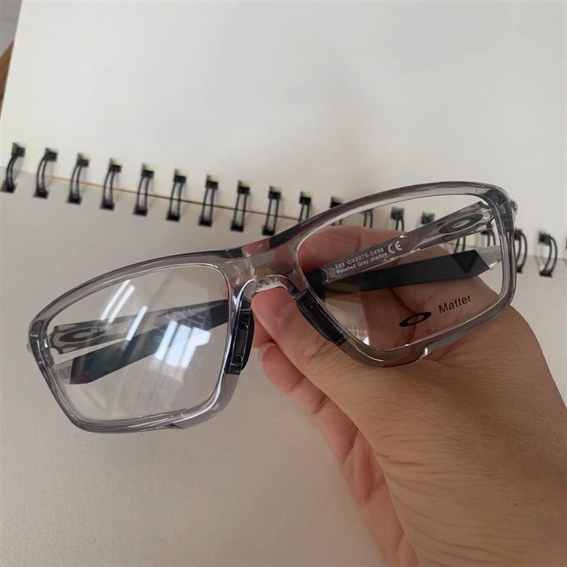 超轻全框光d学眼镜男透灰色平面镜户外运动骑行近视眼镜女8076
