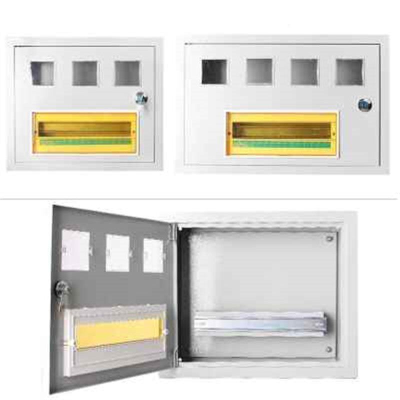 新品家用单相f电表箱1户2户3户4户5户6户8 10户明暗装嵌入式铁壳