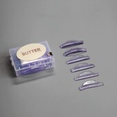 奶油自粘水晶硅胶垫片翘睫硅胶杠烫睫毛贴M片角蛋白免胶水硅胶条