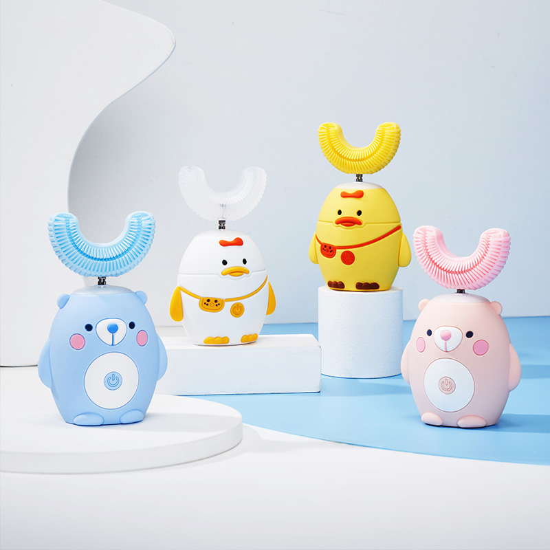 儿童牙刷u形电动U型全自动宝宝2-3-6岁软毛婴幼儿u型牙刷护牙神器