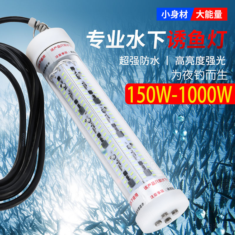 海钓水下诱鱼灯船用集鱼灯聚鱼捕鱼巧嘴鱿鱼12Vled水下冰钓诱鱼灯图片