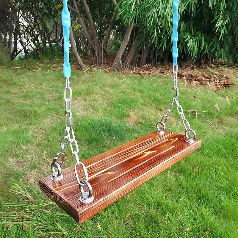 秋千绳子 加挂钩千秋吊椅户外秋千木板秋千绳子秋千铁链条带挂钩