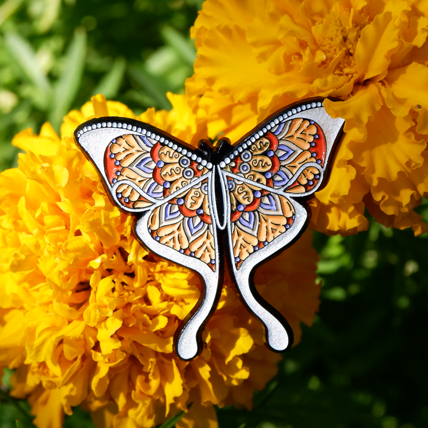 PINSTINCT原创设计蝴蝶金属徽章