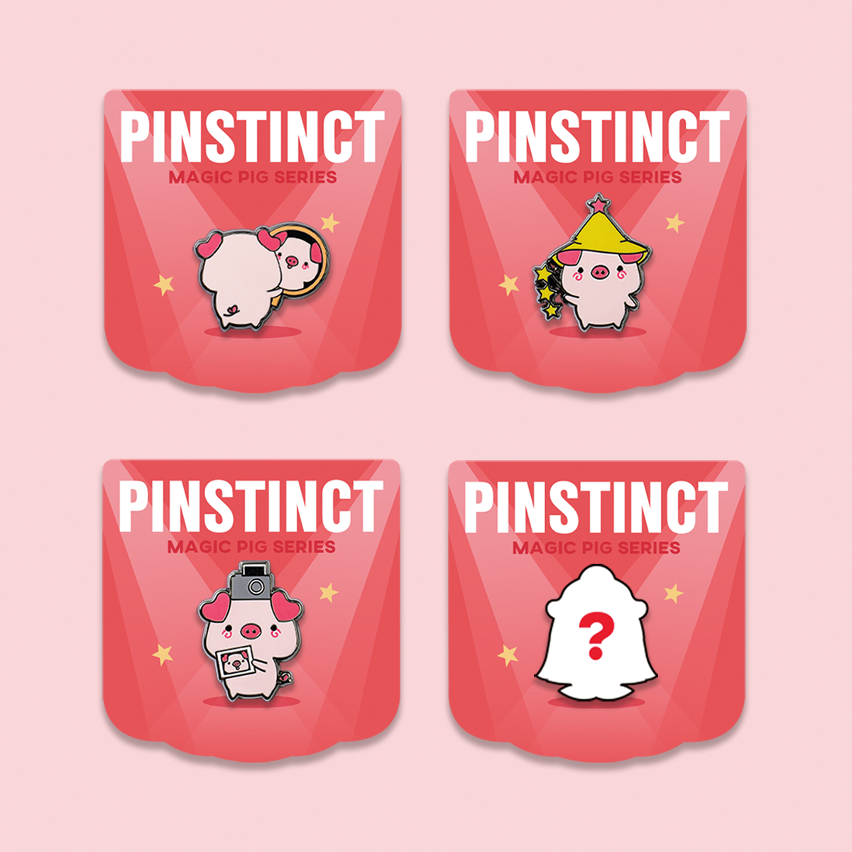 PINSTINCT可爱金属胸针盲袋徽章