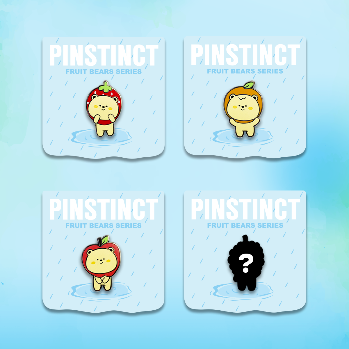 小熊胸针可爱金属徽章原创设计