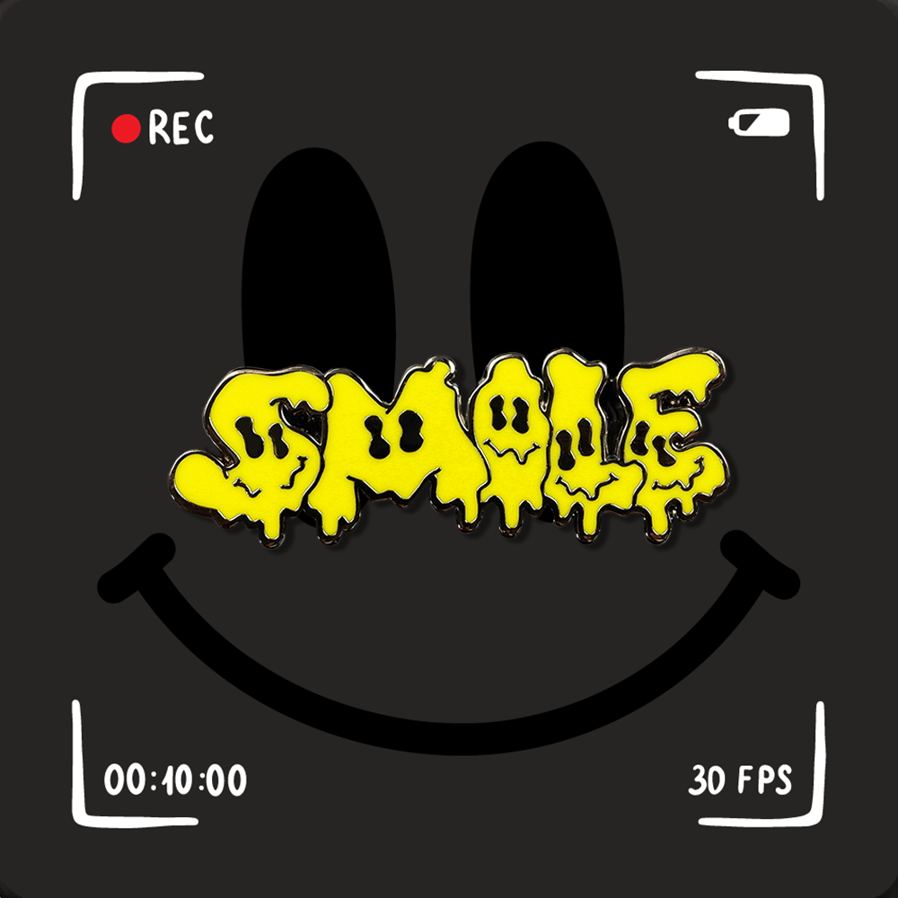 PINSTINCT潮流原创金属笑脸徽章