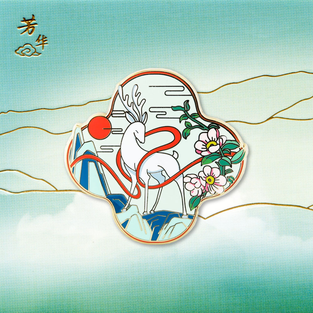 PINSTINCT古风镀金情侣国潮徽章