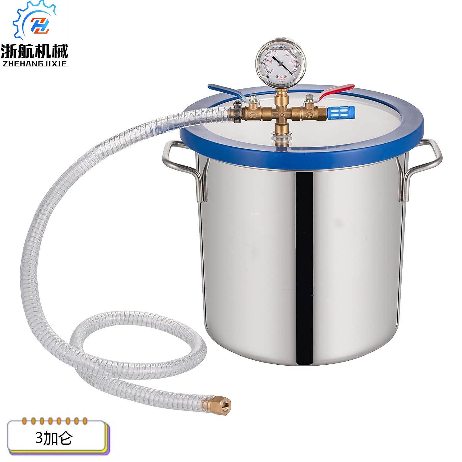 真空脱泡桶AB胶消泡机稳定木桶环氧树脂硅胶真空泵罐抽真空消泡桶