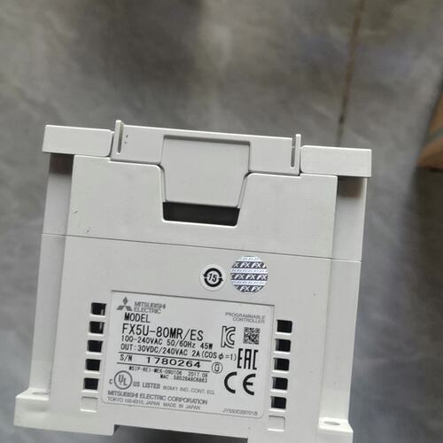 议价三菱PLC FX5U-80MR/ES，实图拍摄，功能包好，输