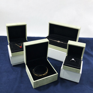 【vca同款】高档麂皮绒首饰包装盒戒指手链吊坠盒梵家无标首饰盒