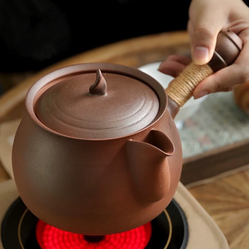 原矿老岩泥陶壶大容量适用电陶炉