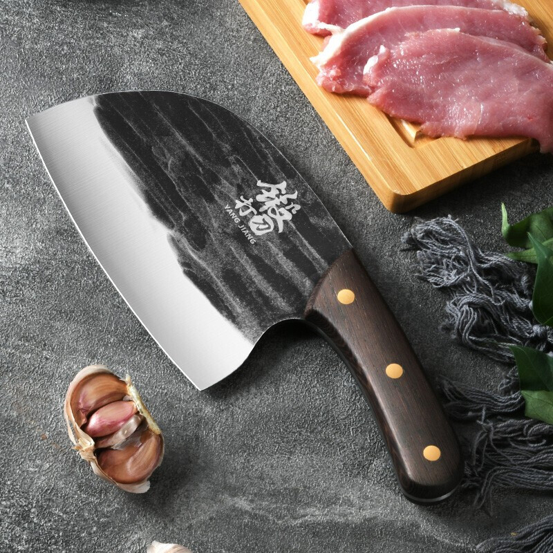 日本菜刀家用斩切两用厨师用超快锋利切菜切肉杀鱼刀锻打砍骨头刀