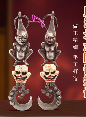 大木门把手复古仿古实心铁