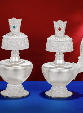 尼泊尔进口手工贲巴壶S990纯银