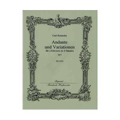 赖内克行板和变奏曲OP6双钢琴