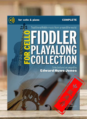 大提琴手独奏曲集 来自世界各地的大提琴音乐 含钢伴 附在线音频 博浩乐谱书 The Fiddler Playalong Cello Collection BH13921