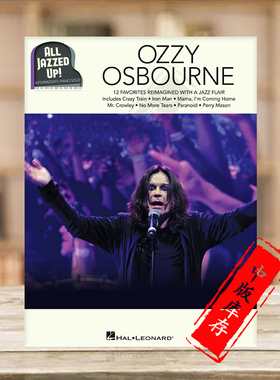 爵士钢琴作品集 12首热门作品 奥斯本 海伦德原版乐谱书 Ozzy Osbourne All Jazzed Up HL00149040