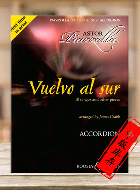 皮亚佐拉 我回到南方 10首探戈舞曲和其他作品 管风琴独奏博浩原版书 Vuelvo al Sur10 Tangos and Other Pieces for BH11969