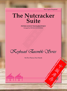 柴可夫斯基 胡桃夹子 双钢琴四手联弹 Alfred原版进口乐谱书 Tchaikovsky The Nutcracker Suite Piano Duo 00-PA02282