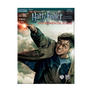 哈利波特 电影音乐全系列单簧管独奏作品 附在线音乐 Alfred原版进口乐谱书 Harry Potter Instrumental Solos 00-39214