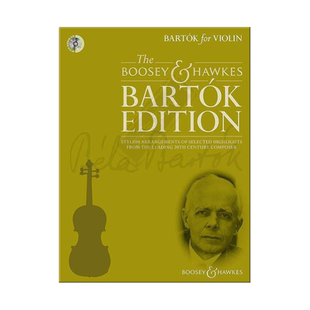 巴托克 作品集 小提琴和钢琴 含CD 博浩原版乐谱书 Bartok for Violin and Piano BH13069