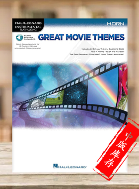 热门电影主题曲 12首歌曲改编曲 小提琴独奏 含在线音频 海伦德乐谱书 Great Movie Themes Solo Arrangements HL00139150