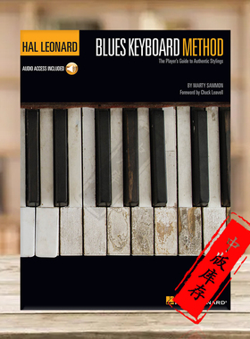 萨蒙 蓝调键盘教材 钢琴教程 含在线音频 海伦德原版乐谱书 Blue mike KEYBOARD METHOD Foreword by Chuck Leavell HL00123363
