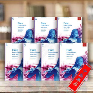 Exam 2022长笛作品 进口乐谱书 英皇考级 Pieces 全套一至七卷 Grade 曲目 英文原版 ABRSM Flute