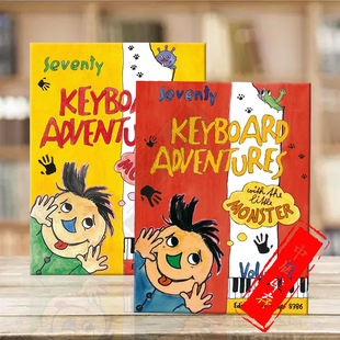 大熊原版 Keyboard 70首 全套共一至二卷 Monster 小怪兽儿童键盘曲 Little 乐谱书 德英双语版 with Adventures Volume1 the