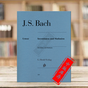 801 乐谱书 促销 BWV772 Sinfonias HN589 and 钢琴独奏带指法 巴赫二部三部创意曲 Bach Henle 亨乐原版 Piano Inventions