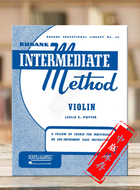 小提琴中级教材 Rubank原版乐谱书 Rubank Intermediate Method for violin HL004470280