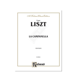 李斯特 钟 钢琴独奏 原版进口乐谱书 Liszt La Campanella Piano 00-K03624