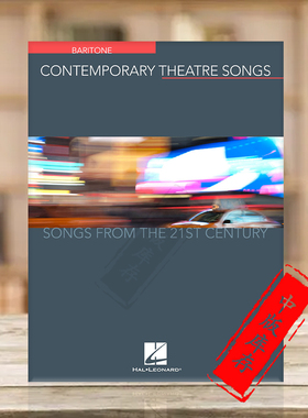 21世纪当代戏剧歌曲 男中音和钢伴 海伦德原版乐谱书 Contemporary Theatre Baritone Songs from the 21st Century HL00191895