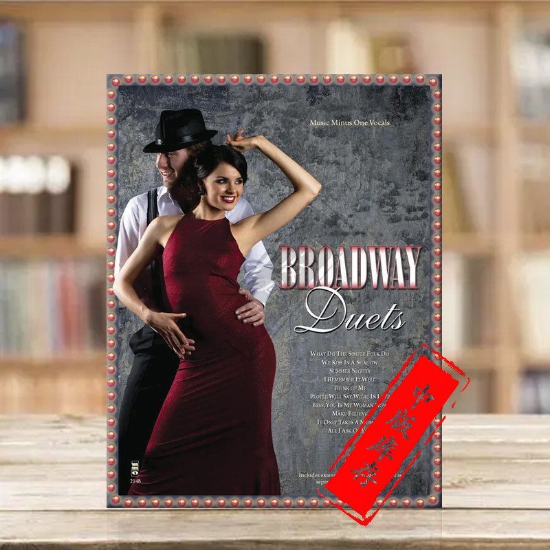 百老汇二重唱作品曲集 声乐 附cd 美国mmo原版乐谱书 broadway duets