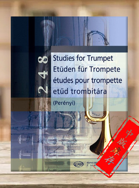 小号练习曲选集 248首独奏曲 布达佩斯原版进口乐谱书 Perenyi Eva 248 Studies for Trumpet Z14479