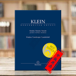 for Klein 钢琴奏鸣曲 吉迪恩克莱恩 BA9580 乐谱书 骑熊士原版 Gideon Landscape Piano Sonata 风景
