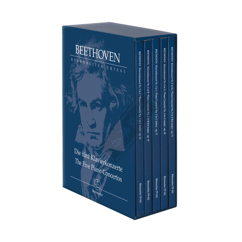 贝多芬 钢琴协奏曲 全套五册 研习小总谱 非演奏用谱 骑熊士乐谱书 Beethoven The Five Piano Concertos Study Score TP920
