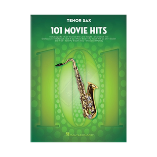 热门电影音乐 101首高音萨克斯独奏 海伦德原版乐谱书 Movie Hits for Tenor Saxophone HL00158090