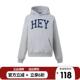 HEYABC秋冬连帽刺绣hey打招呼宽松男女国潮牌韩系卫衣外套旗舰店
