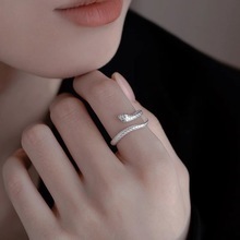 小灵蛇戒指女轻奢高级精致个性