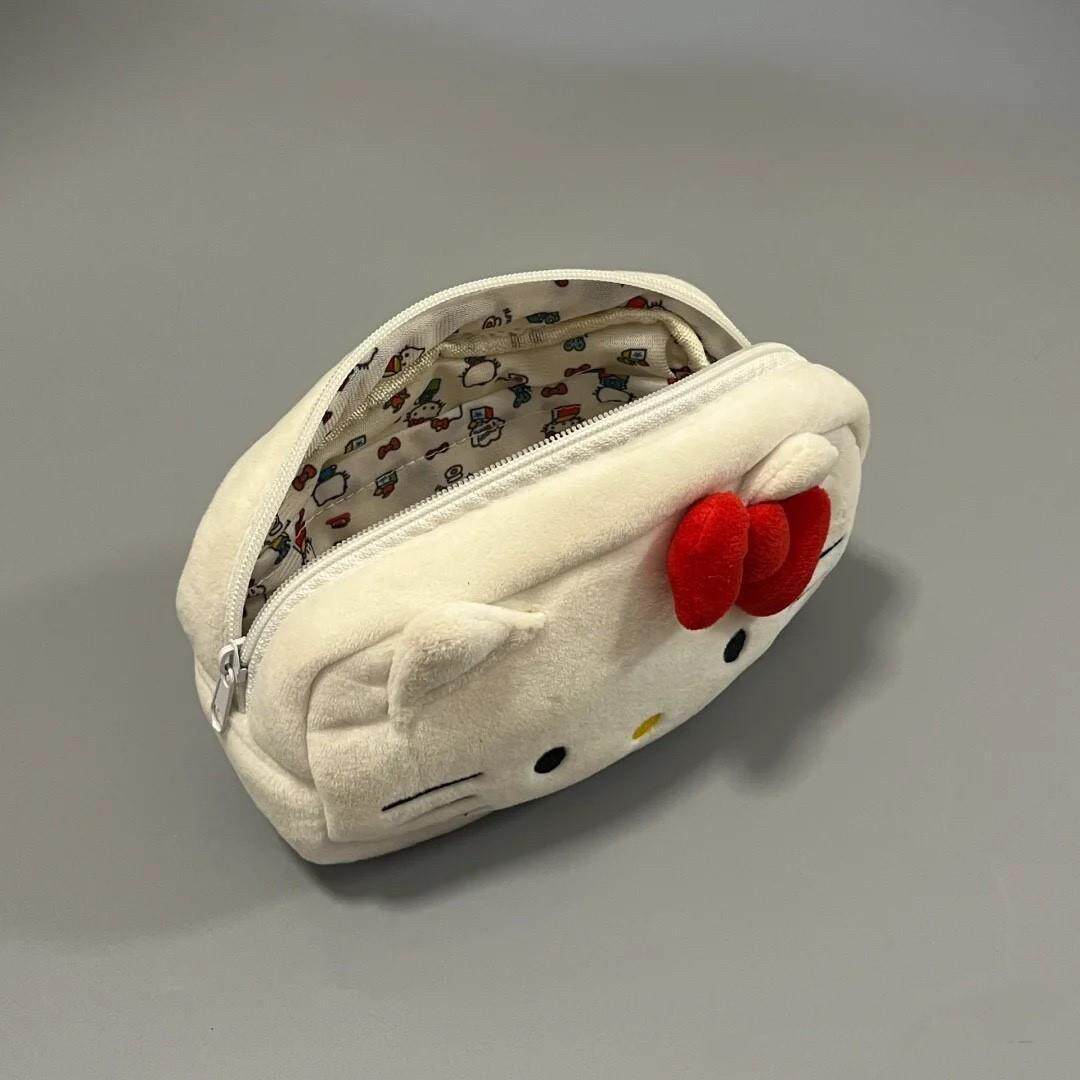 饼干毛茸茸的笔袋毛绒小容量小巧便携小迷你好看的大容量高颜值