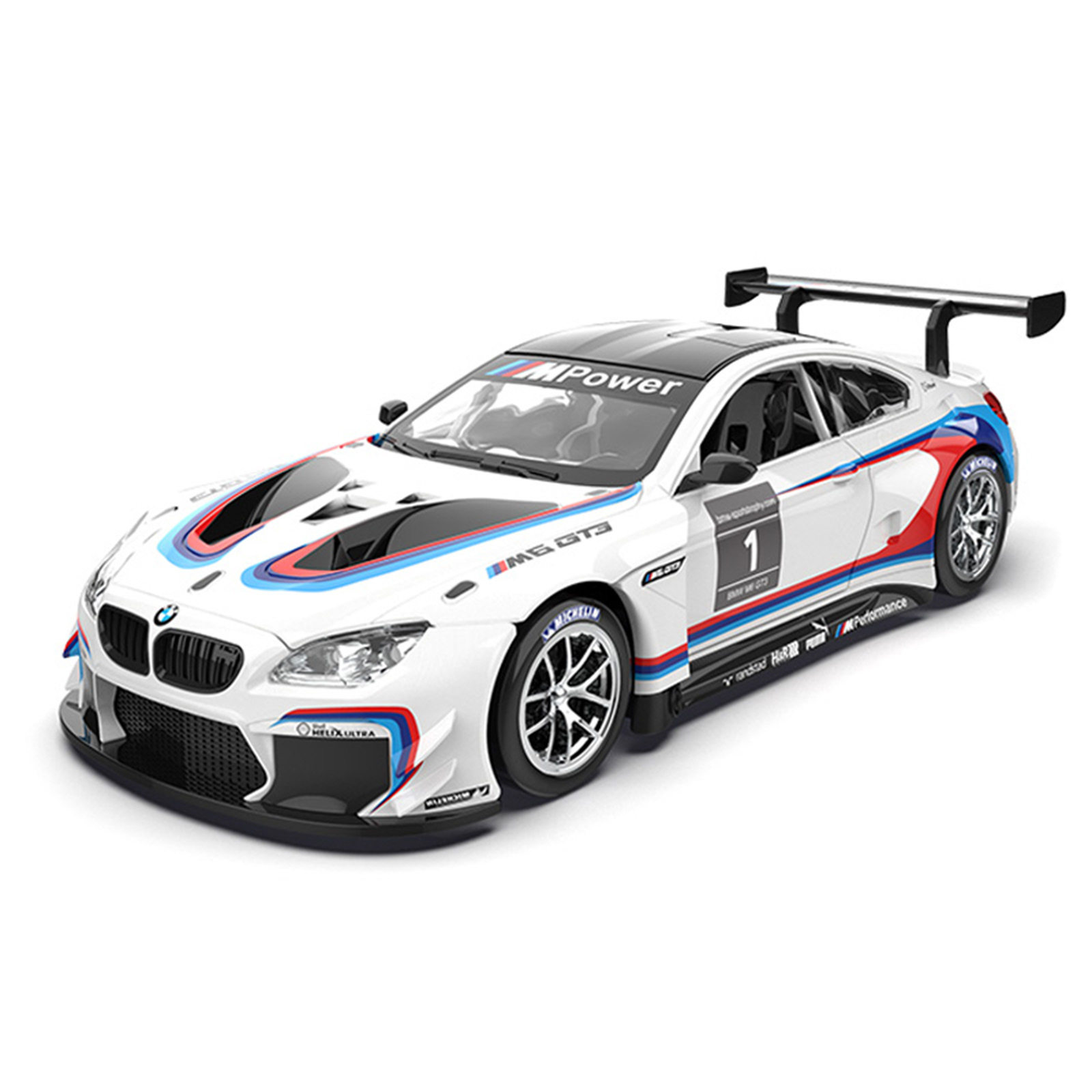 【HX323】6 GT3合金车模四轮避震回力前轮转向声光仿真汽车玩具车