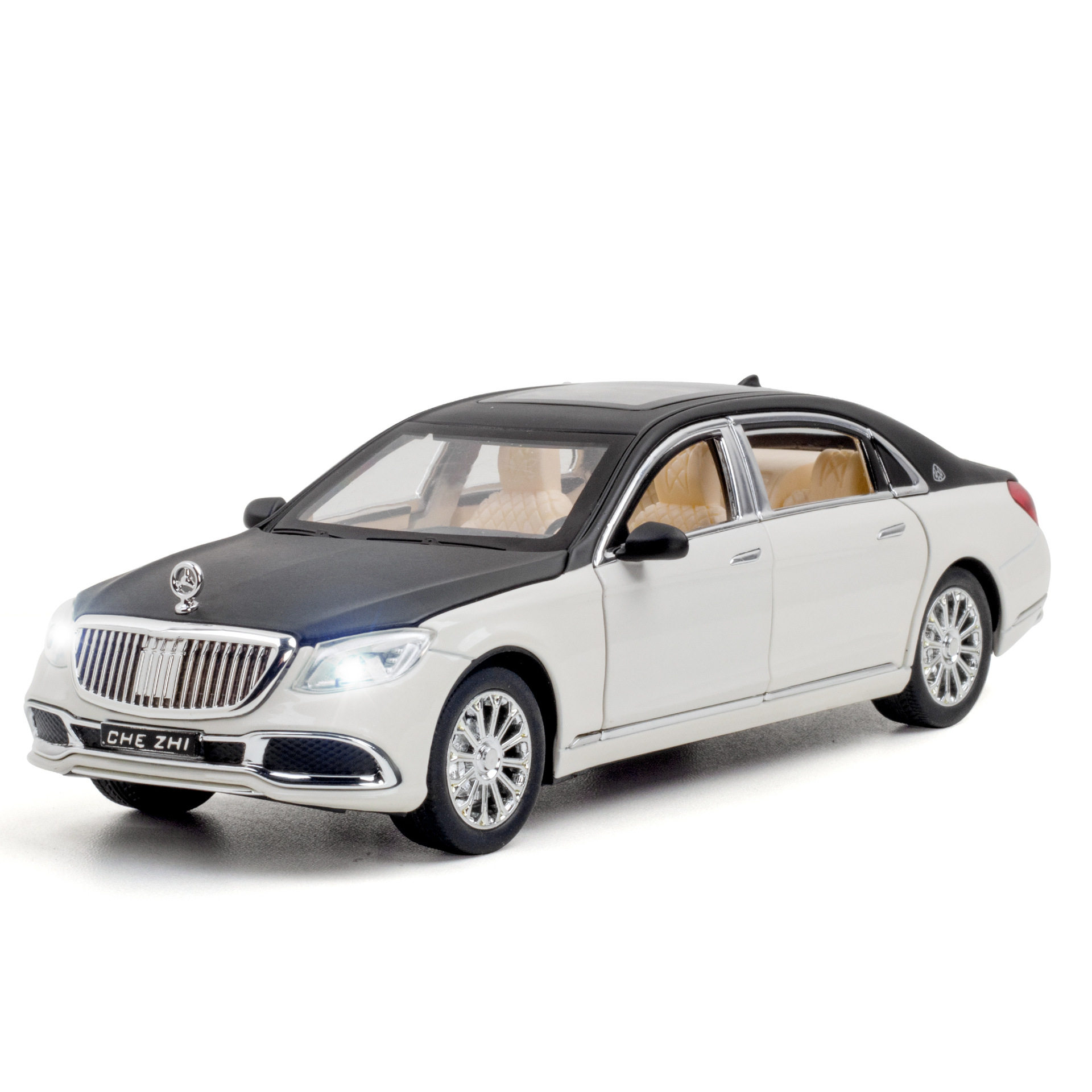 【OK573】(泡沫盒装)车致仿真1:24迈吧赫S600合金汽车模型玩具