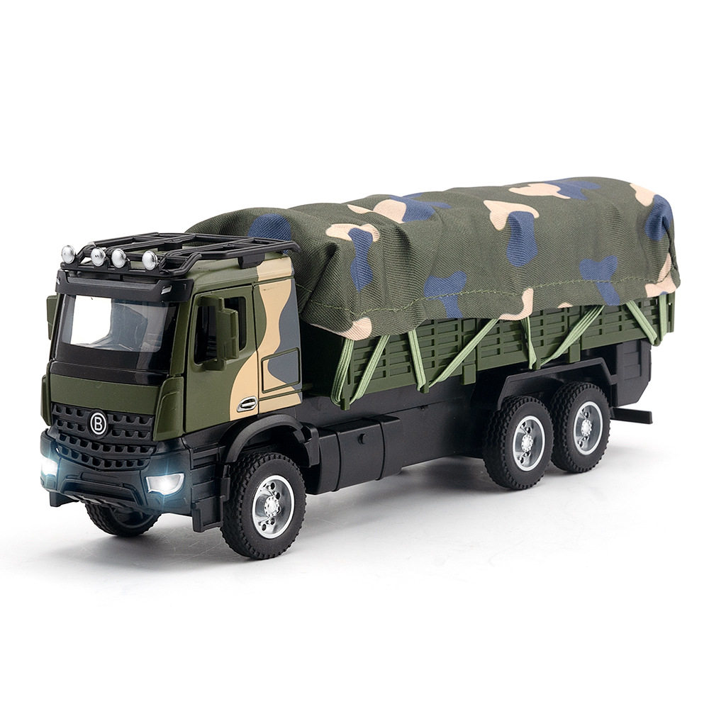 【OK573】（盒装）仿真1比35军用运输合金卡车儿童玩具模型摆件