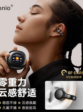 ESSONIO蓝牙耳机 新款骨传导无线不入耳夹挂耳运动跑步降噪长续航
