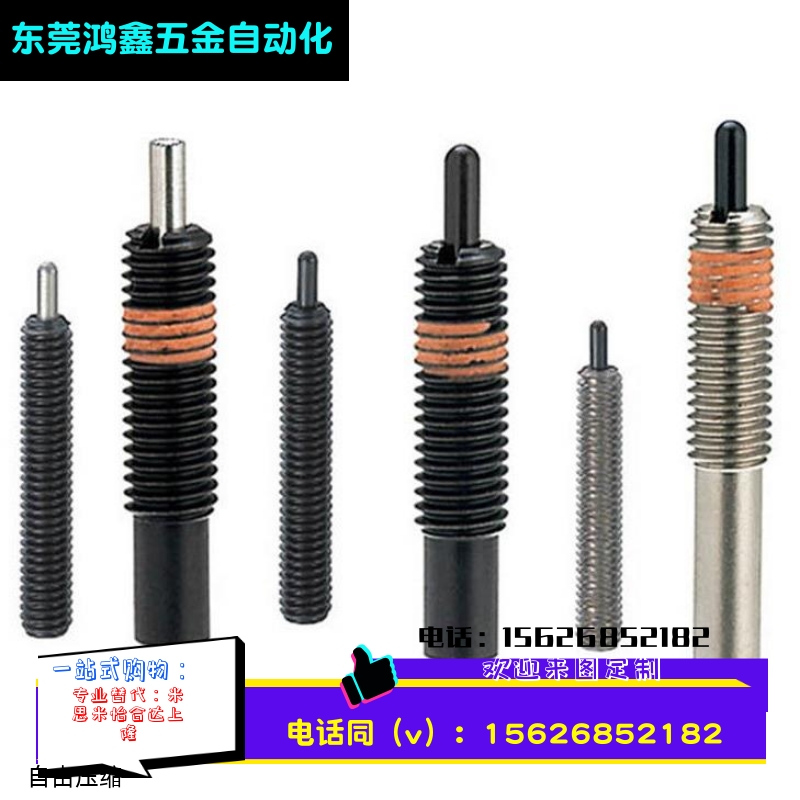 弹簧柱塞 弹簧顶丝 定位柱PJL PPJLM3M4M5M6M8M10M12