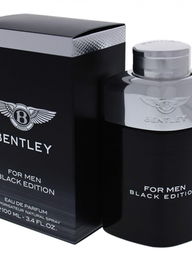 Bentley宾利For Men Absolute黑色尊爵银色爵士男士淡香水100ml
