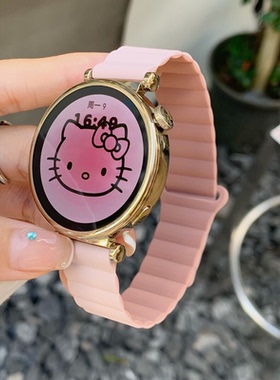 夏季糖果适用华为gt5表带磁吸硅胶watch4手表gt3pro运动fit3腕带